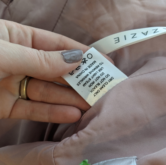 Azazie Blush Bridesmaid Dress Sz A2 - Picture 5 of 16
